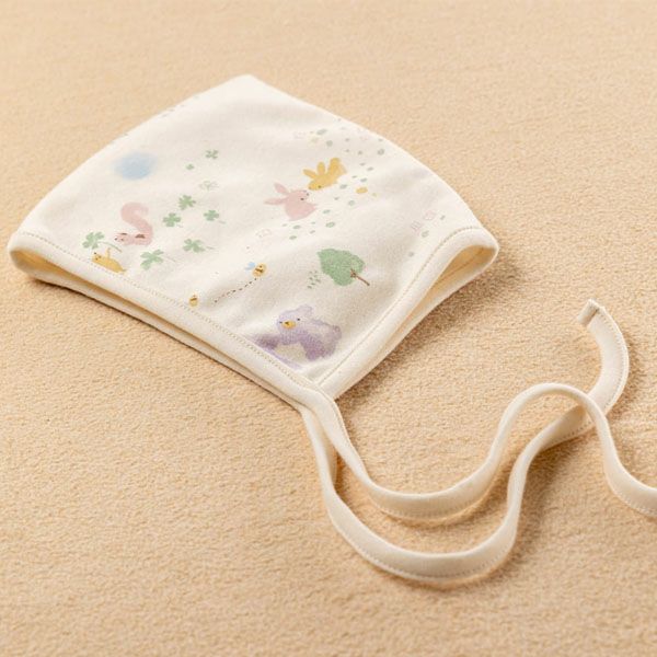 オーガニックコットン ベビー【夢みる森】スムース ボンネット