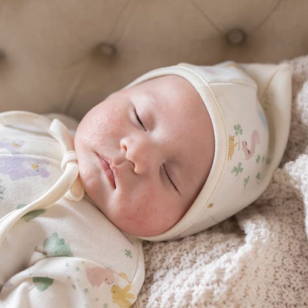 オーガニックコットン ベビー【夢みる森】スムース ボンネット