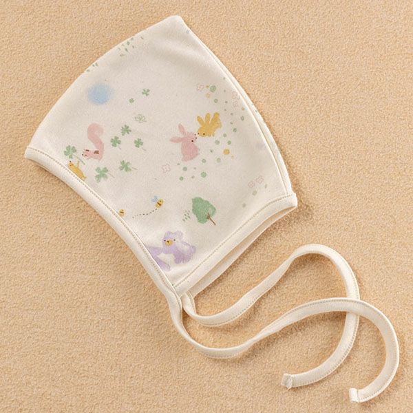 オーガニックコットン ベビー【夢みる森】スムース ボンネット