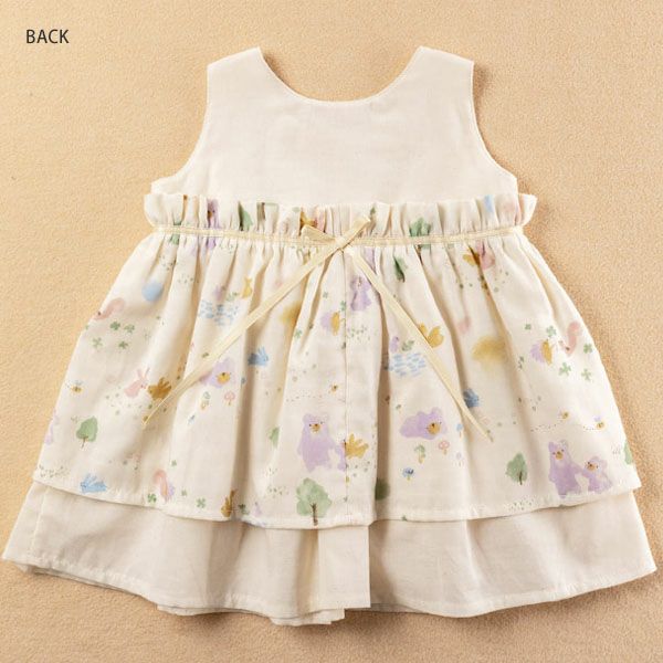オーガニックコットン ベビー【夢みる森】ダブルガーゼ ドレス