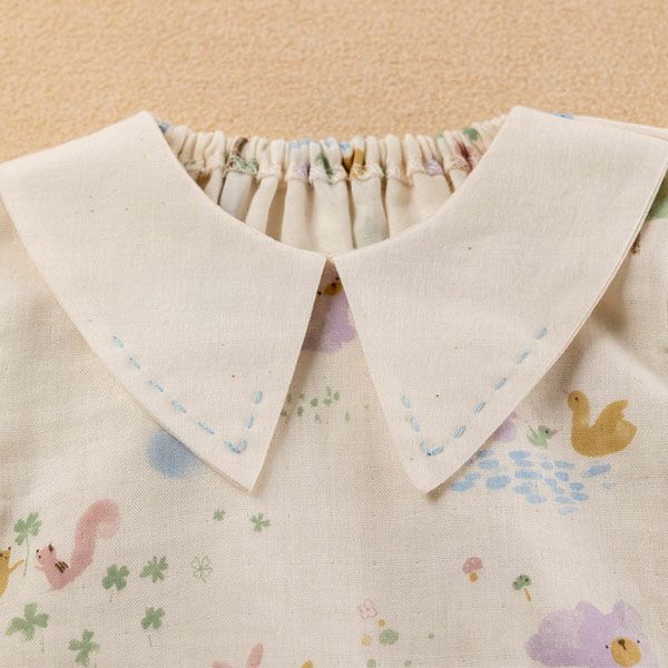 オーガニックコットン ベビー【夢みる森】ダブルガーゼ セットアップ