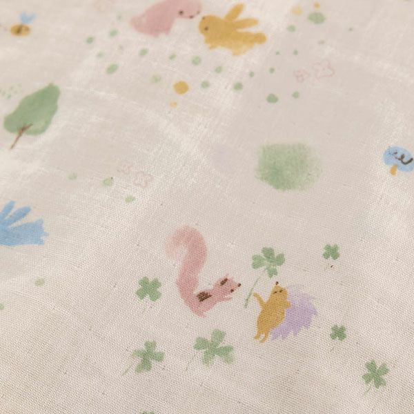 オーガニックコットン ベビー【夢みる森】ダブルガーゼ セットアップ