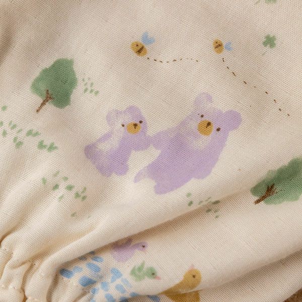 オーガニックコットン ベビー【夢みる森】ダブルガーゼ セットアップ