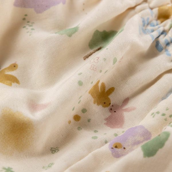 オーガニックコットン ベビー【夢みる森】ダブルガーゼ セットアップ