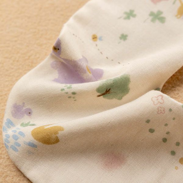 オーガニックコットン ベビー【夢みる森】ダブルガーゼ スタイ