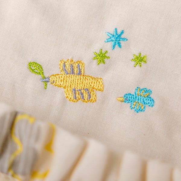 オーガニックコットン ベビー【ミントの森】ダブルガーゼ ドレス