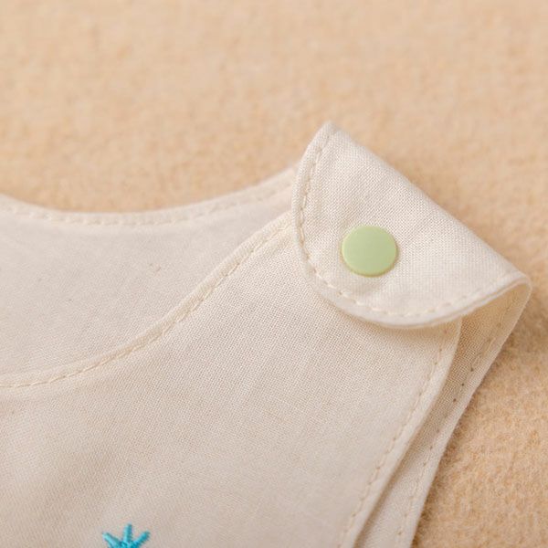オーガニックコットン ベビー【ミントの森】ダブルガーゼ ドレス