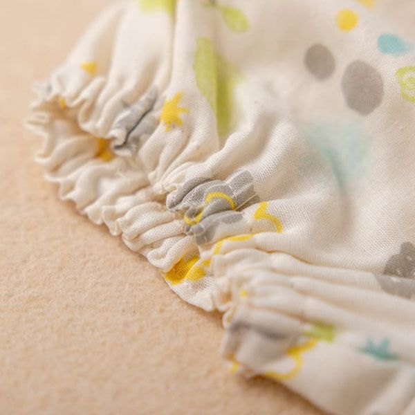 オーガニックコットン ベビー【ミントの森】ダブルガーゼ セットアップ