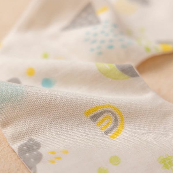 オーガニックコットン ベビー【ミントの森】ダブルガーゼ スタイ