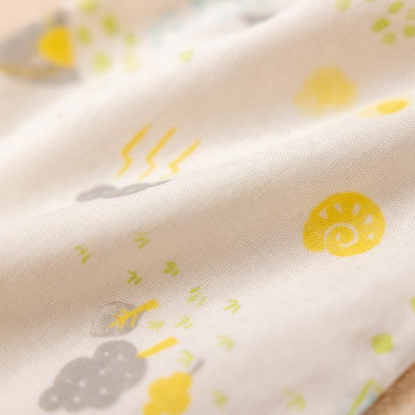 オーガニックコットン ベビー【ミントの森】ダブルガーゼ 汗取りパッド