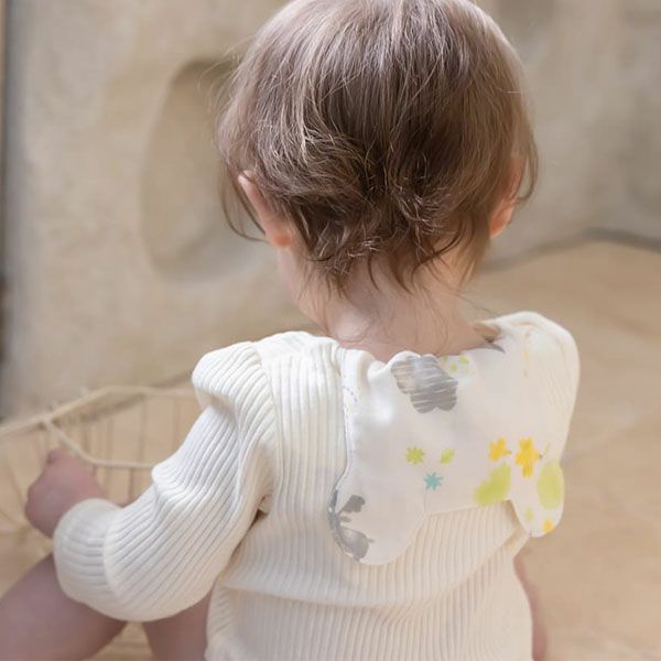 オーガニックコットン ベビー【ミントの森】ダブルガーゼ 汗取りパッド