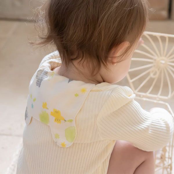 オーガニックコットン ベビー【ミントの森】ダブルガーゼ 汗取りパッド