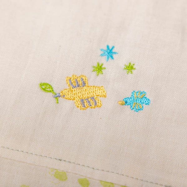 オーガニックコットン ベビー【ミントの森】ダブルガーゼ スリーパー