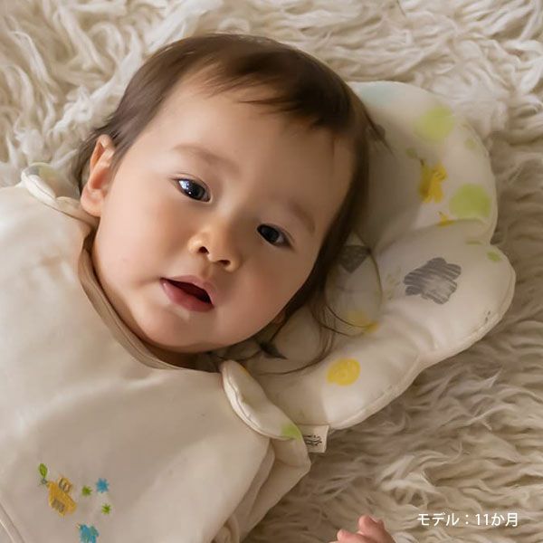 オーガニックコットン ベビー【ミントの森】ダブルガーゼ まくら