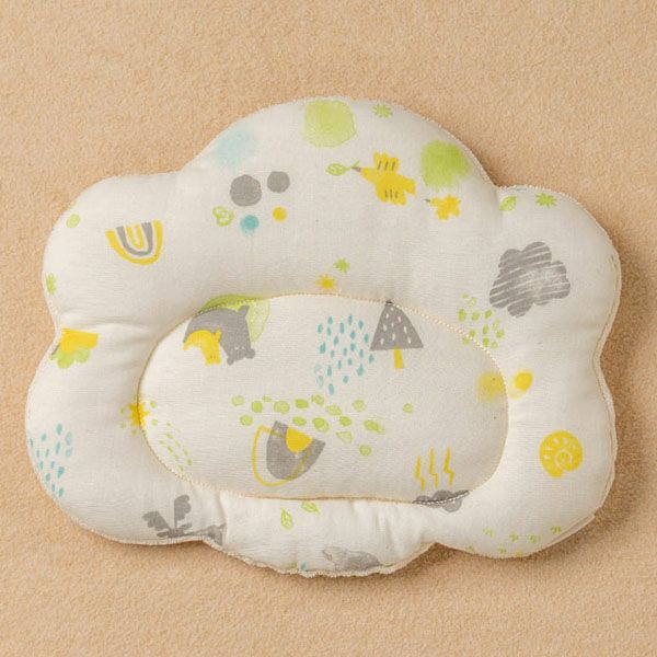 オーガニックコットン ベビー【ミントの森】ダブルガーゼ まくら