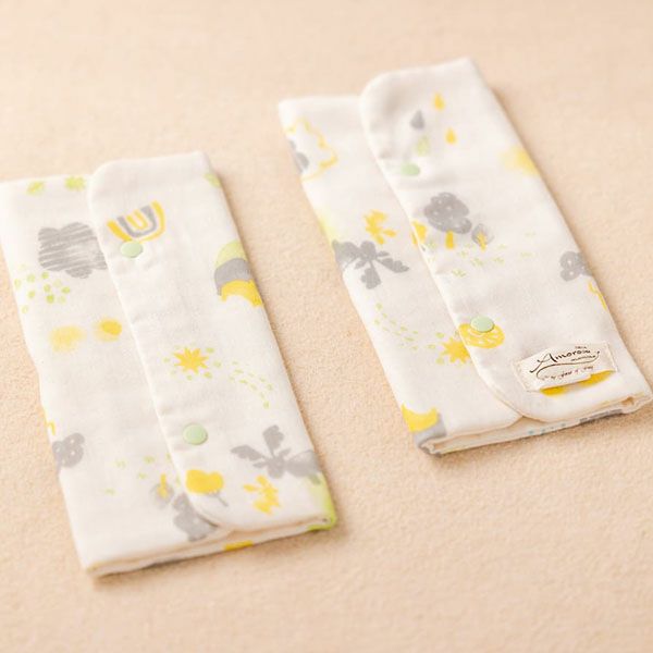 オーガニックコットン ベビー【ミントの森】ダブルガーゼ ベルトカバー