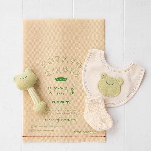 オーガニックコットン かえるチップス