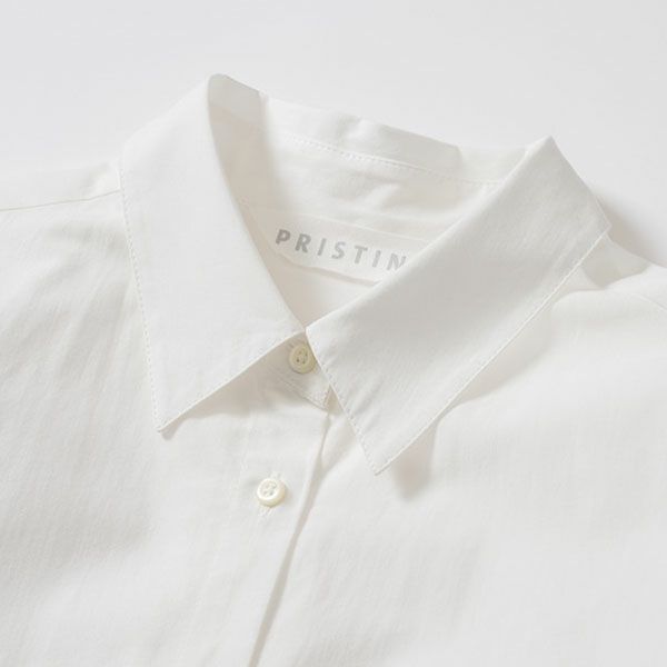 オーガニックコットン ポプリン コクーンシャツワンピース