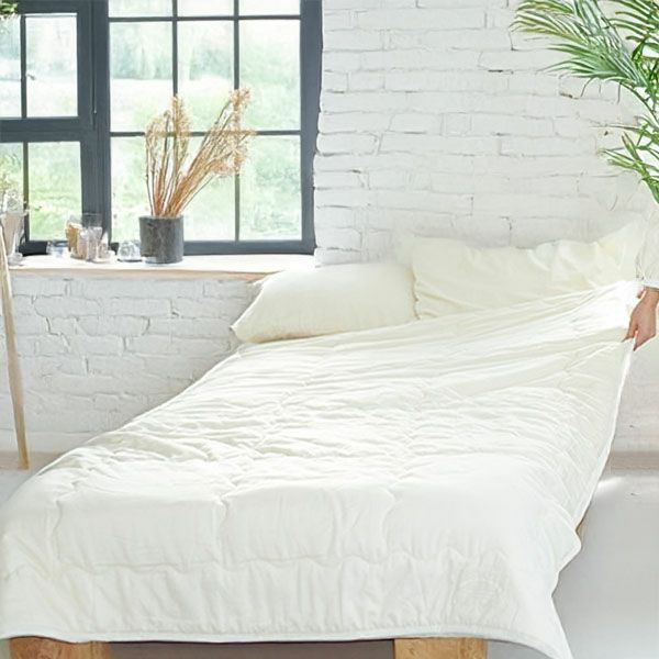 オーガニックコットン サテン 肌掛け布団