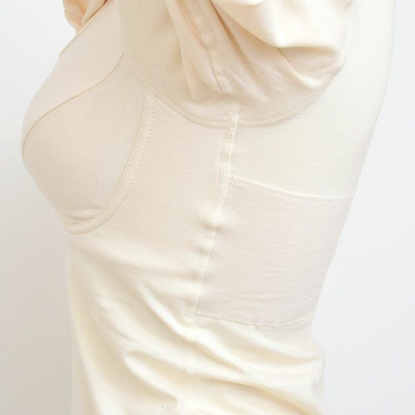 オーガニックコットン カップ付9分袖プルオーバー