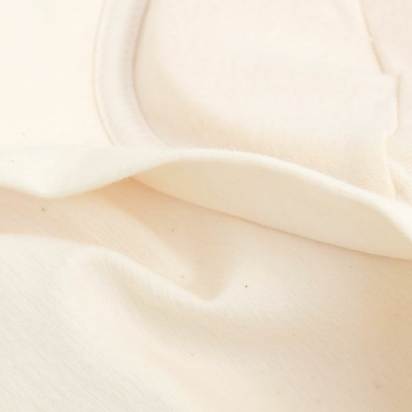 オーガニックコットン カップ付9分袖プルオーバー