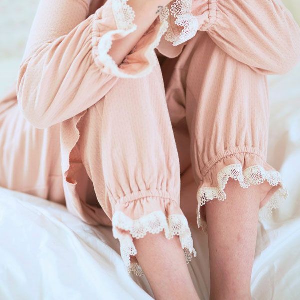 オーガニックコットン スズラン 裾絞りパンツ