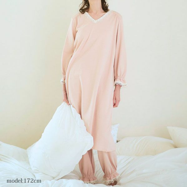 オーガニックコットン スズラン 裾絞りパンツ