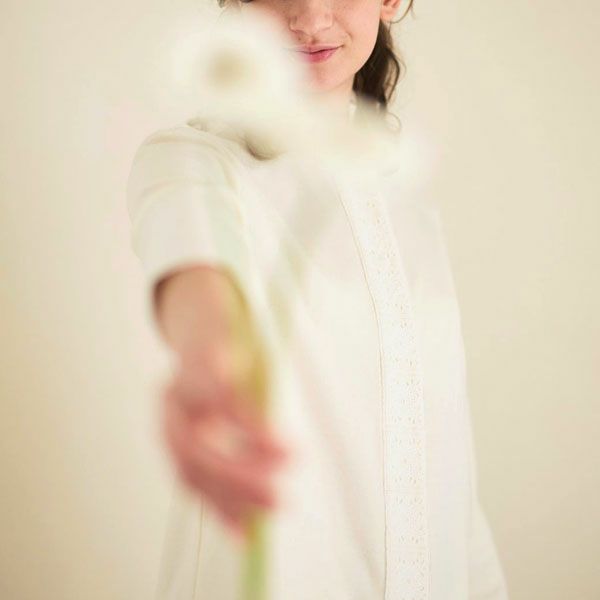 オーガニックコットン クローバー レースパジャマ