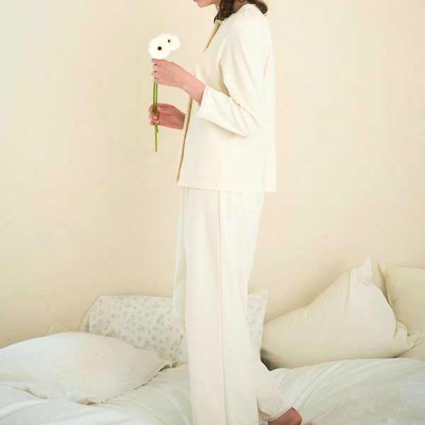 オーガニックコットン クローバー レースパジャマ