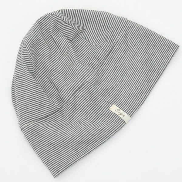 オーガニックコットン 天四方ボーダーシャロット