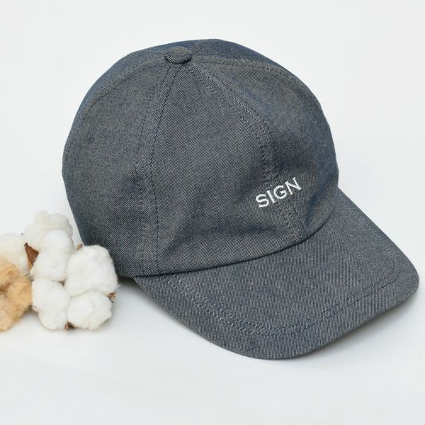 オーガニックコットンデニムキャップ