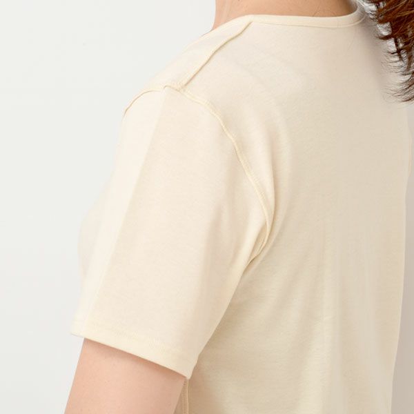 オーガニックコットン 前開きボタン肌着(半袖)