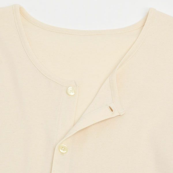 オーガニックコットン 前開きボタン肌着(半袖)
