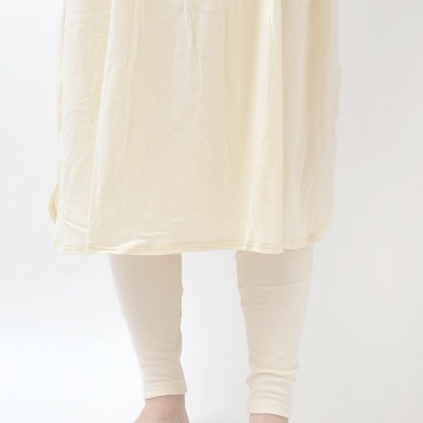 オーガニックコットン チェリー レースライトコットンロングドレス