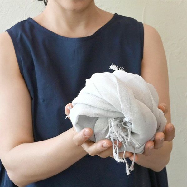 オーガニックコットン 手織フワリストール