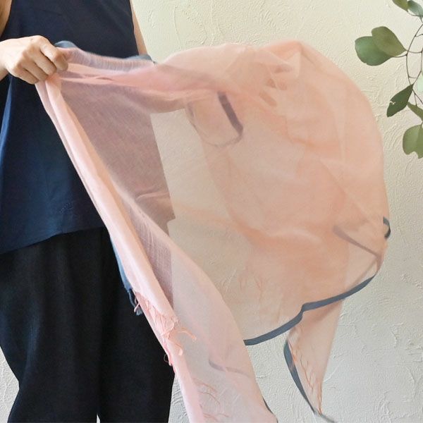 オーガニックコットン 手織フワリストール