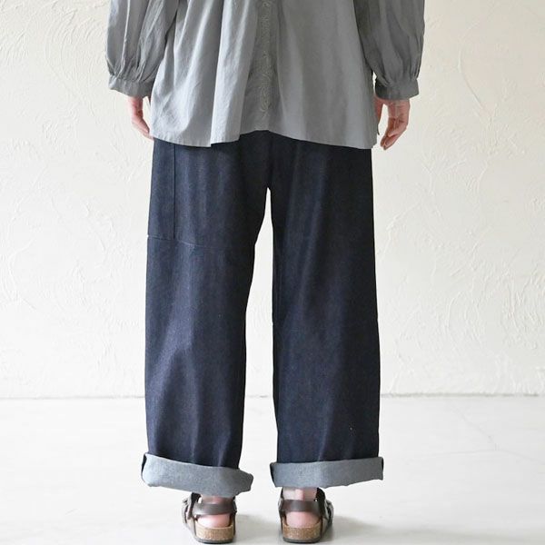 オーガニックコットン デニムnamasteラップパンツ