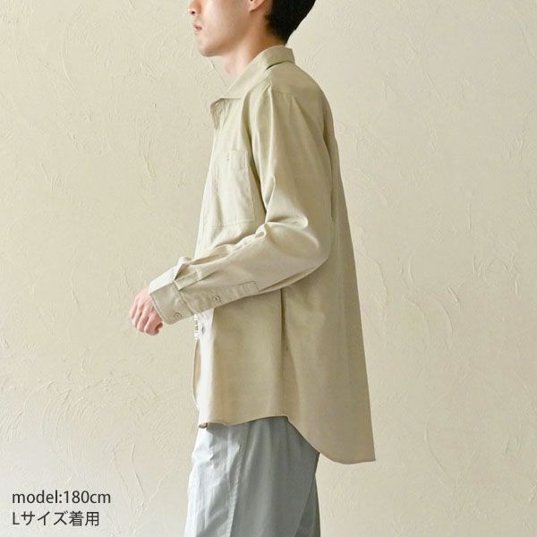 オーガニックコットン メンズ オールドスタイルシャツ（長袖）