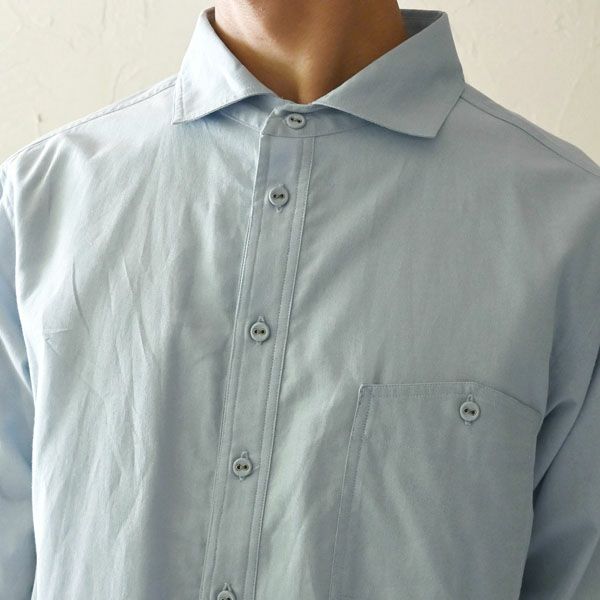 オーガニックコットン メンズ オールドスタイルシャツ（長袖）