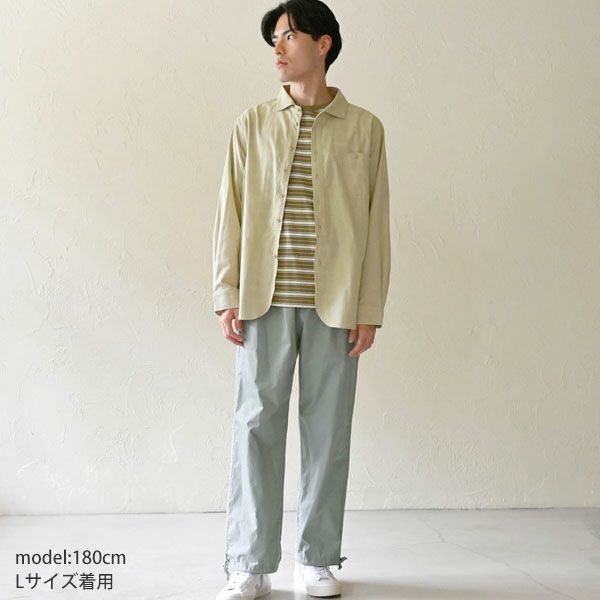 オーガニックコットン メンズ オールドスタイルシャツ（長袖）