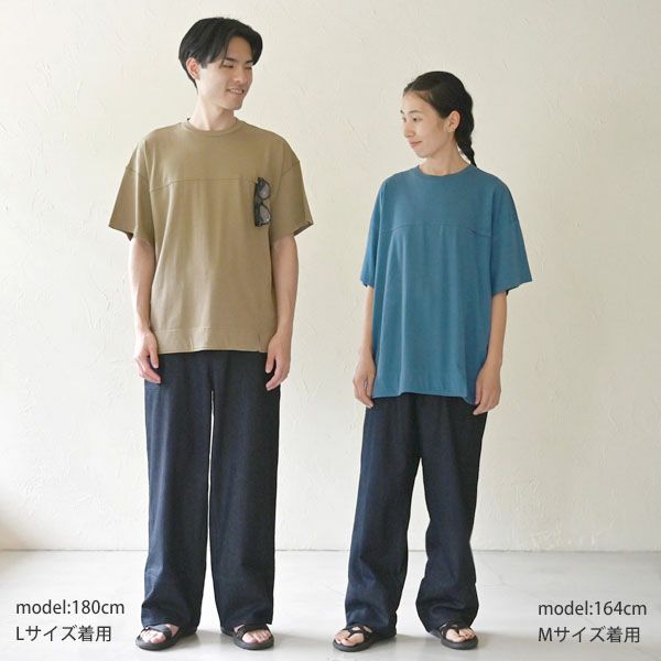 オーガニックコットン メンズ ベーカーデニムパンツ