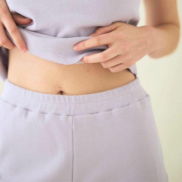 オーガニックコットン スパンリブパンツ