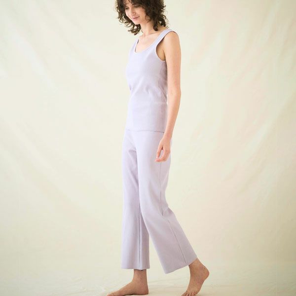 オーガニックコットン スパンリブパンツ