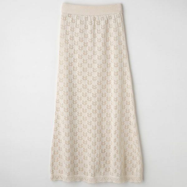 オーガニックコットン パターンロングスカート