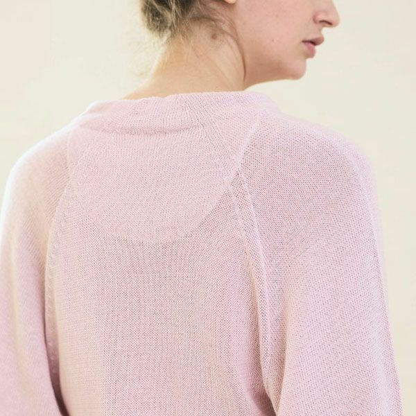 オーガニックコットン Vネックカーディガン