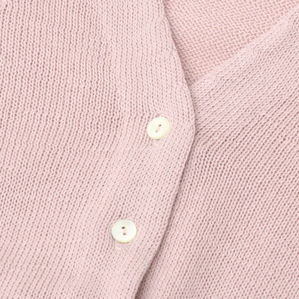 オーガニックコットン Vネックカーディガン