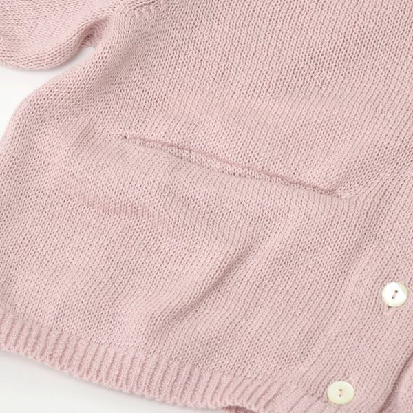 オーガニックコットン Vネックカーディガン