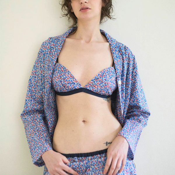 オーガニックコットン リバティキャンディフラワーブラ