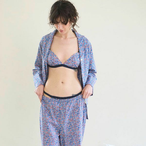 オーガニックコットン リバティキャンディフラワーブラ