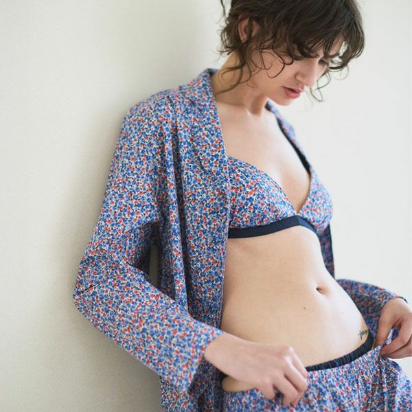 オーガニックコットン リバティキャンディフラワーブラ